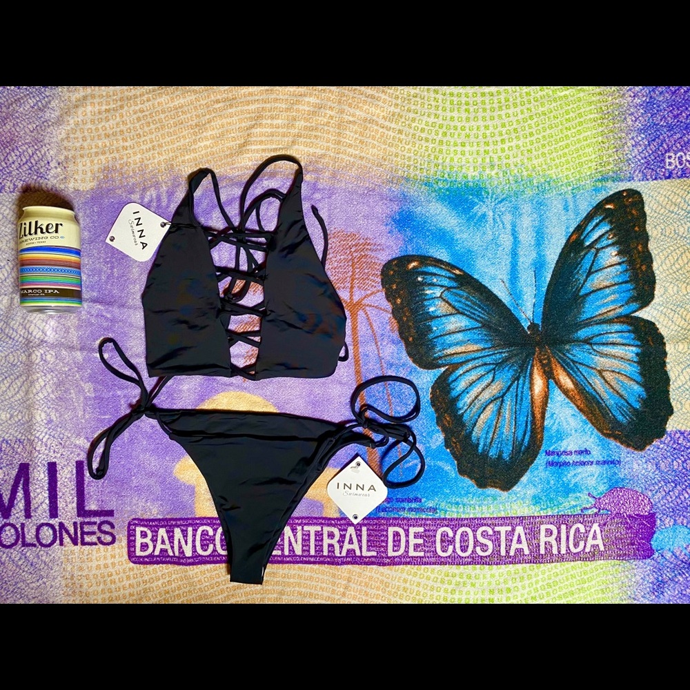 New Black Designer Inna Bikini with Tags!